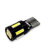 Світлодіодна лампа Т10 W5W  6SMD 7020 4SMD 3030 12V Біла