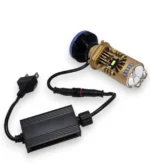 LED лінзи Н4 Bi LED Lens H4 140W 45000Lm Біле світло з вентилятором - Зображення 2