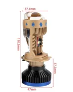 LED лінзи Н4 Bi LED Lens H4 140W 45000Lm Біле світло з вентилятором - Зображення 9