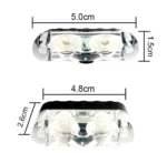 Світлодіодна балка (додаткова фара) Денні ходові вогні-стробоскопи 4шт з пультом червоний-синій - Зображення 5