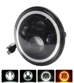 Універсальна світлодіодна фара 7 дюймів Led фара DRL ДХО з ангельськими очками 1шт.