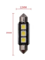 Світлодіодна лампа C5W Festoon 3SMD 5050 12V 39мм з обманкою - Зображення 5