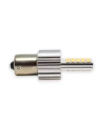 Світлодіодна лампа з цоколем 1156 BA15s PY21W 30 SMD 3030 12-24V Жовта з обманкою - Зображення 4