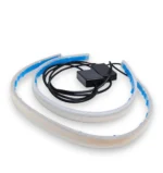 Гнучкі денні ходові вогні ДХО - вії. LED DRL з функцією покажчика повороту, що біжать. 45см 15 мм 24V - Зображення 2