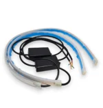 Гнучкі денні ходові вогні ДХО - вії. LED DRL з функцією покажчика повороту, що біжать. 45см 15 мм 24V - Зображення 5