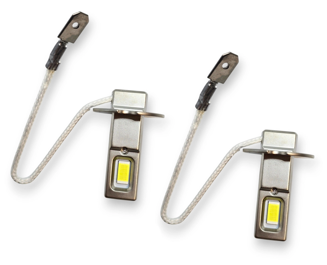 6378156032_svitlodiodni-lampi-z Світлодіодні лампи з цоколем Н3 16SMD 3570 12V 12000LM MINI 34*10mm Біле світло комплект - Зображення 1