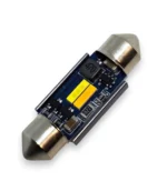 Двоколірна світлодіодна лампа C5W Festoon 2SMD 1860 12V 36мм з обманкою Біле Жовте світло - Зображення 5