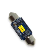 Двоколірна світлодіодна лампа C5W Festoon 2SMD 1860 12V 36мм з обманкою Біле Жовте світло - Зображення 4