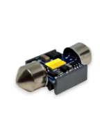 Двоколірна світлодіодна лампа C5W Festoon 2SMD 1860 12V 31мм з обманкою Біле Жовте світло - Зображення 5