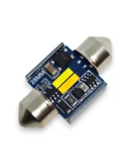 Двоколірна світлодіодна лампа C5W Festoon 2SMD 1860 12V 31мм з обманкою Біле Жовте світло