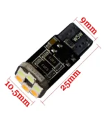 Двоколірна світлодіодна лампа Т10 W5W 6 SMD 3030 12V Блакитний Жовтий - Зображення 4