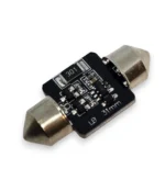 Двоколірна світлодіодна лампа C5W Festoon 12SMD 3030 12V 31мм з обманкою Біле Жовте світло - Зображення 2