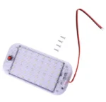 Світлодіодний ліхтар у салон 12-24V 48 LED освітлення багажника на двохст. скотчі панель підсвічування з кнопкою - Зображення 2