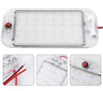 Світлодіодний ліхтар у салон 12-24V 48 LED освітлення багажника на двохст. скотчі панель підсвічування з кнопкою - Зображення 5