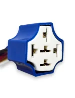 Роз'єм для додаткового 5 контактного реле, тримач 5pin реле з проводом керамічний - Зображення 3