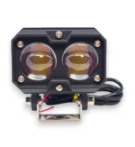 Світлодіодна двокольорова фара Moto LED Mini  12-85V 2300Lm для мотоцикла скутера Білий Жовтий - Зображення 7