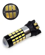 Світлодіодна лампа з цоколем PW24W 54SMD 3014 12V Біла з обманкою