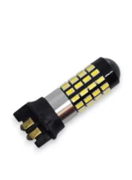 Світлодіодна лампа з цоколем PW24W 54SMD 3014 12V Біла з обманкою - Зображення 2
