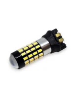 Світлодіодна лампа з цоколем PW24W 54SMD 3014 12V Біла з обманкою - Зображення 5