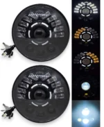 Світлодіодні фари 7 дюймів ВАЗ 2101, НИВА, Тайга УАЗ 469 ГАЗ 24, Хаммер, F Cruiser Лінза з поворотом 12-24V