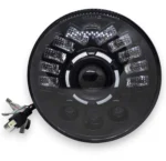 Світлодіодні фари 7 дюймів ВАЗ 2101, НИВА, Тайга УАЗ 469 ГАЗ 24, Хаммер, F Cruiser Лінза з поворотом 12-24V - Зображення 6