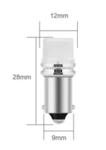 Світлодіодна лампа T4W 3SMD 2835 3D Біле світло12V з матовою лінзою - Зображення 7