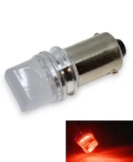 Світлодіодна лампа T4W 3SMD 2835 3D Червоне світло12V з матовою лінзою
