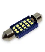 Світлодіодна лампа C5W Festoon 15SMD 2016 12V 39мм з обманкою Біле світло