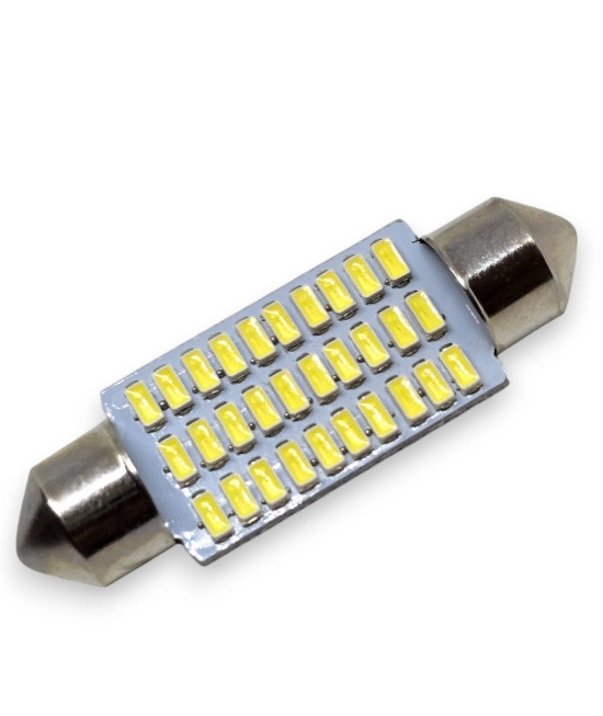 6430855803_svitlodiodna-lampa-c5w Світлодіодна лампа C5W Festoon 30SMD 4014 12V 39мм Біле світло - Зображення 1
