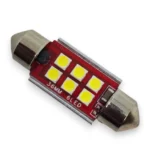 Світлодіодна лампа C5W Festoon 6SMD 3030 12 V 36 мм з обманкою - Зображення 2