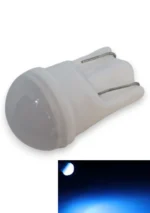 Світлодіодна лампа Т10 (W5W) 3SMD 2835 12V Синій світло кераміка матова лінза