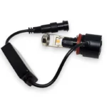 Світлодіодні міні лінзи. Led лінза цоколь H11 8SMD 56W 5700К з вентилятором  комплект - Зображення 2