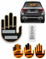 Табличка Підсвічування автомобільна LED долоня на заднє скло Жовта