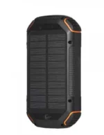 Сонячний повербанк 20000 mAh з бездротовою та швидкісною зарядкою, ліхтарик (світло, стробоскоп, режим поліція)