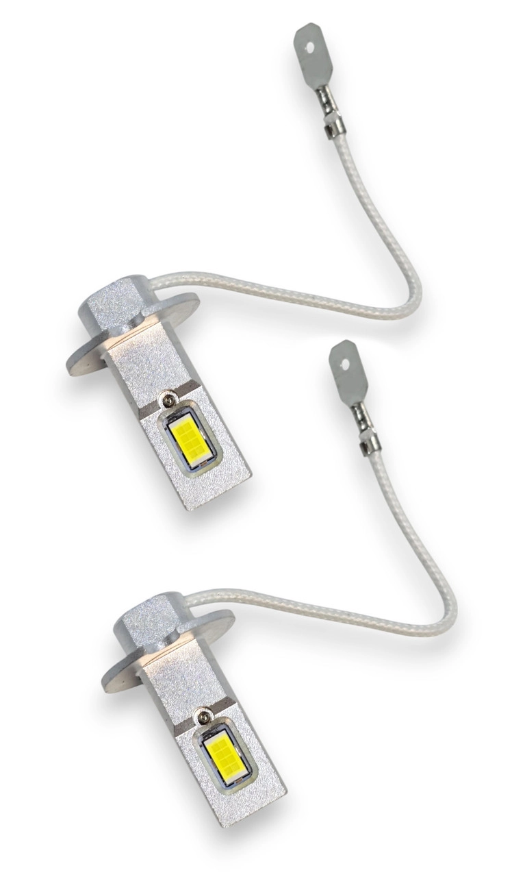 6459660611_svitlodiodni-lampi-z Світлодіодні лампи з цоколем Н3 16SMD 3570 12V 12000LM MINI 34*10mm Біле світло комплект - Зображення 1