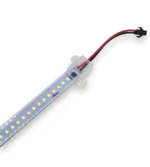 Світлодіодна стрічка 114 SMD 5630 220V на алюмінієвій основі в пластиковому коробі 1метр Біле світло