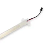 Світлодіодна стрічка 114 SMD 5630 220V на алюмінієвій основі в пластиковому коробі 1метр Біле світло - Зображення 3