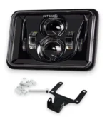 Світлодіодна протитуманна фара ПТФ LED Ближнє - дальнє Біле світло з крелінням та роз'ємом Метал - Зображення 9