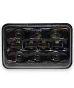 Світлодіодна протитуманна фара ПТФ 10 LED Ближнє - дальнє Біле світло з крелінням та роз'ємом Метал - Зображення 5