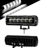 Світлодіодна балка (додаткова фара) 6 лінз 10-30V 6000K Ближнє - Дальне світло Біле - Зображення 2