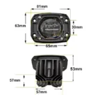Світлодіодна двокольорова фара LED Mini 50W Два режими роботи Білий Жовтий - Зображення 5