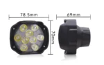 Світлодіодна балка (додаткова фара) 9 LED 15W Біле світло - Зображення 3
