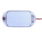 Світлодіодний ліхтар у салон 12-24V 60 LED освітлення багажника на двохст. скотчі панель підсвічування з кнопкою - Зображення 3