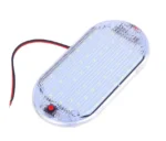 Світлодіодний ліхтар у салон 12-24V 60 LED освітлення багажника на двохст. скотчі панель підсвічування з кнопкою