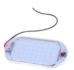 Світлодіодний ліхтар у салон 12-24V 60 LED освітлення багажника на двохст. скотчі панель підсвічування з кнопкою - Зображення 4