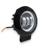 Світлодіодна балка (додаткова фара) 3 лінзи 90W З ДХО ангельським оком Біле світло метал - Зображення 7