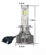 Автомобільні світлодіодні лампи з цоколем H7 12 LED 6000K 12V - Зображення 9