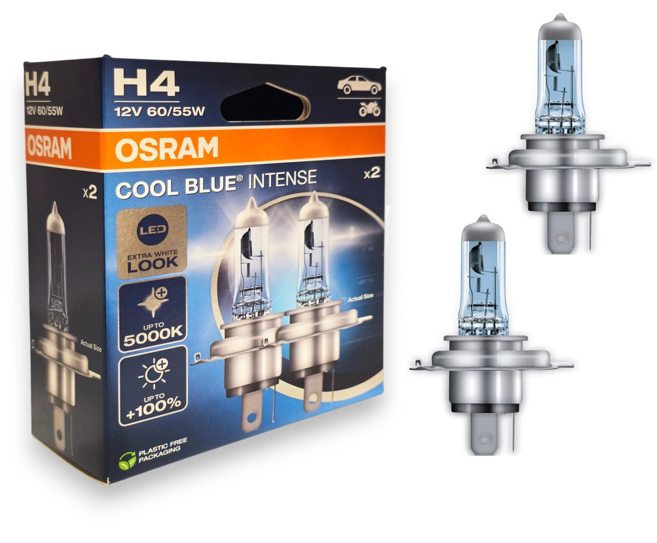 6507150382_galogenna-avtolampi-osram Галогенна автолампи Osram Cool Blue Intense 64193CBN-2HB 60/55W 12V - Зображення 1