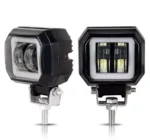 Світлодіодна протитуманна фара три режими роботи Led ближнє світло ангельське око + режим СТРОБОСКОП - Зображення 3