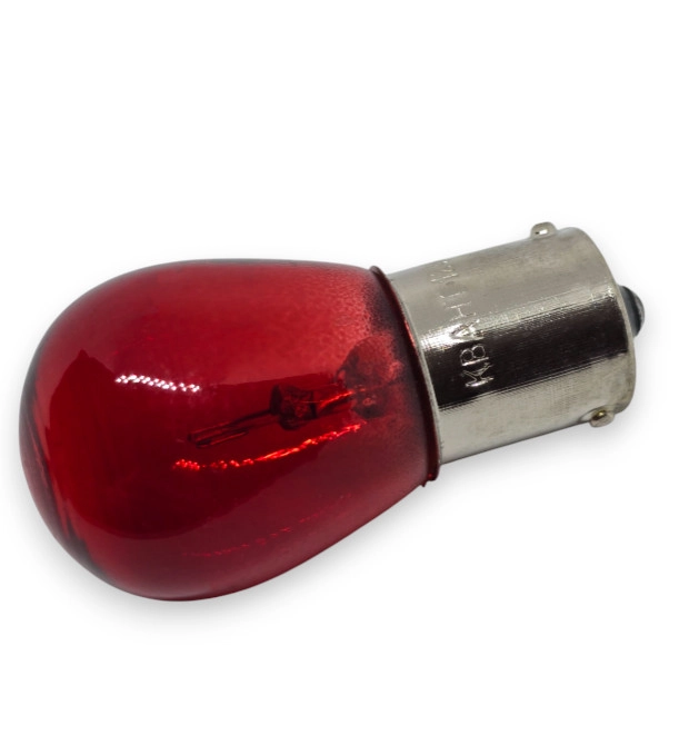 6531969866_avtomobilna-lampa-pr21w Автомобільна лампа PR21W 12V BAU15 Червоне світло - Зображення 1